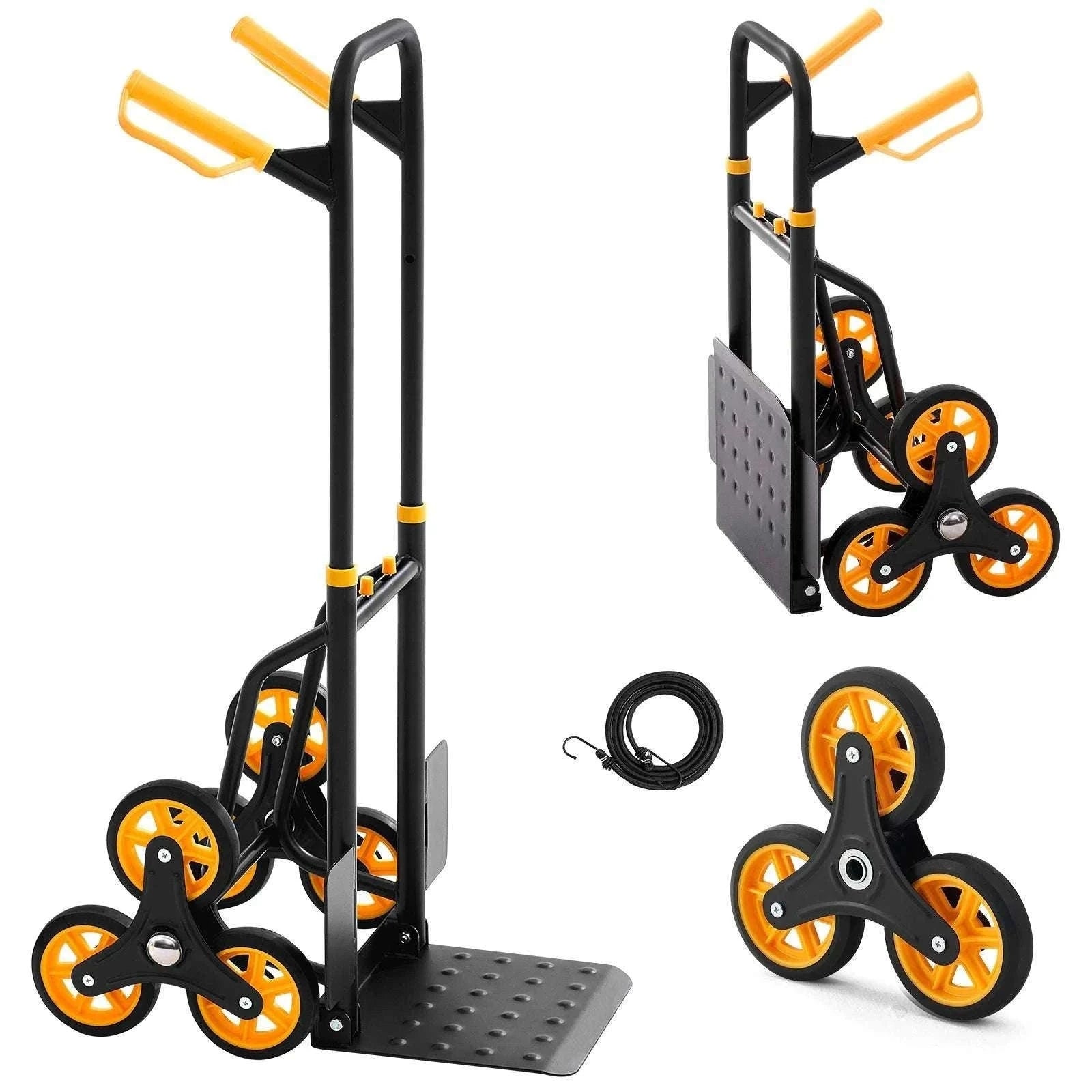 Folding Stair Climbing Hand Truck Dolly 440–770 lbs Capacity-770lbs / United States