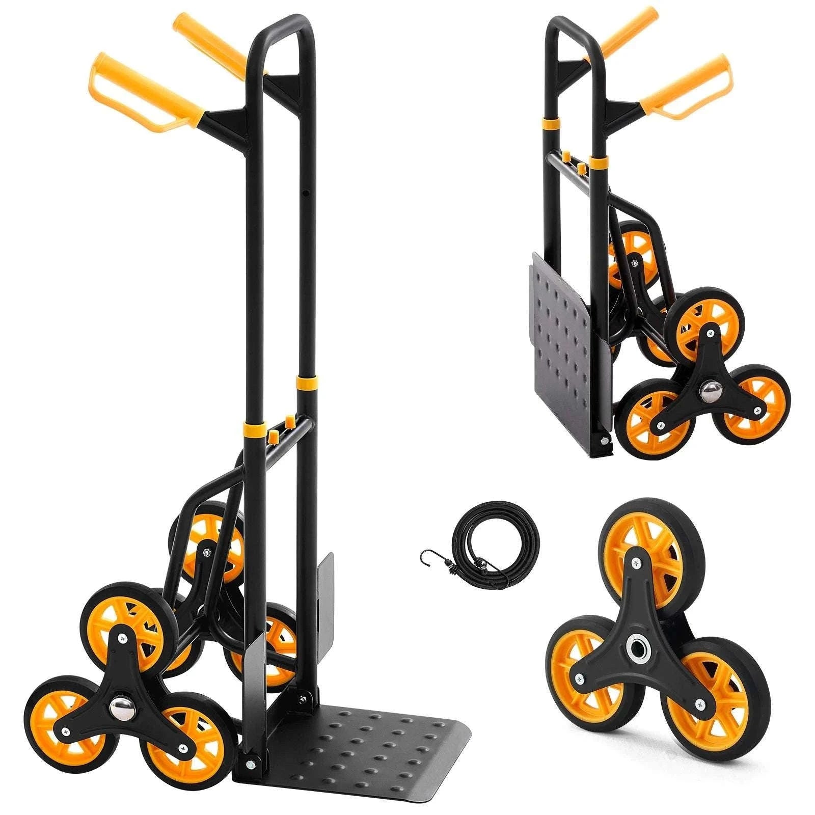 Folding Stair Climbing Hand Truck Dolly 440–770 lbs Capacity-770lbs / United States