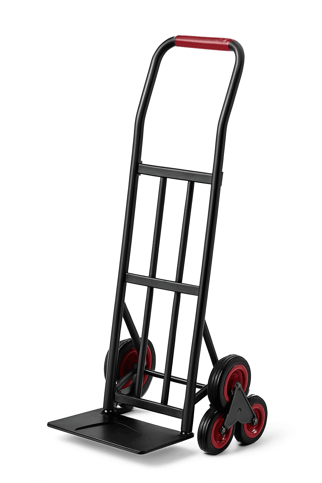 Folding Stair Climbing Hand Truck Dolly, Heavy Duty Steel Frame, 396 lb Capacity, Height Adjustable Handle-United States
