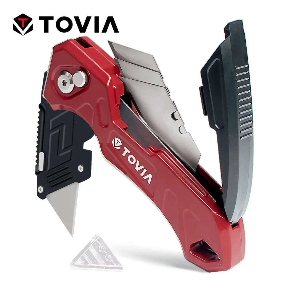 Folding Utility Knife Box Cutter-1 knife 3 blades