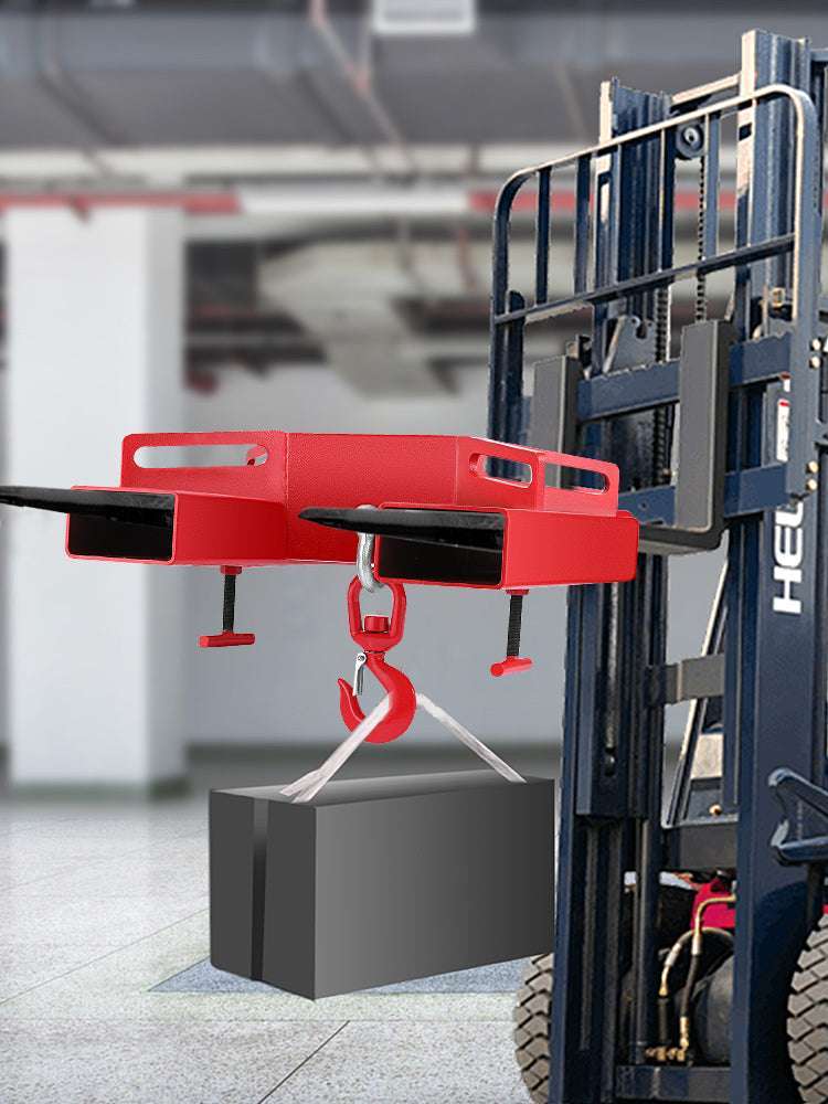 Forklift Lifting Hook 3 Ton (6600 lbs) Swivel Hoist Attachment-spain