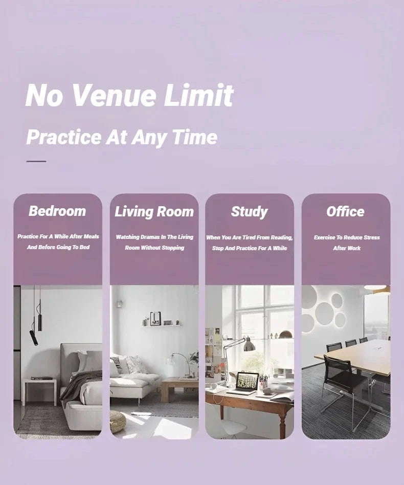 Four-Tube Pedal Tensioner Multi‑Functional Fitness Elastic Band-Pink