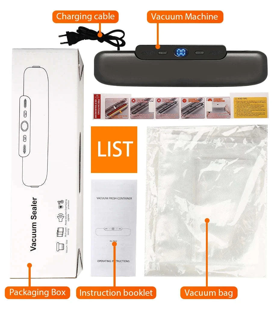 FreshLock Pro Vacuum Sealer Machine-WHITE / 220V-EU