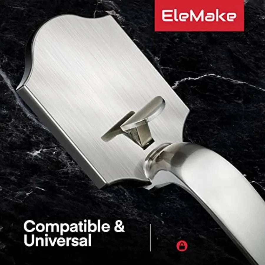 Front Door Handleset with Orbit Knob Satin Chrome Entry Handle-United States / SatinNickelChrome