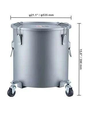 Fryer Grease Bucket with Lid & Casters (8/10/16 Gallon)-10Gallon / spain
