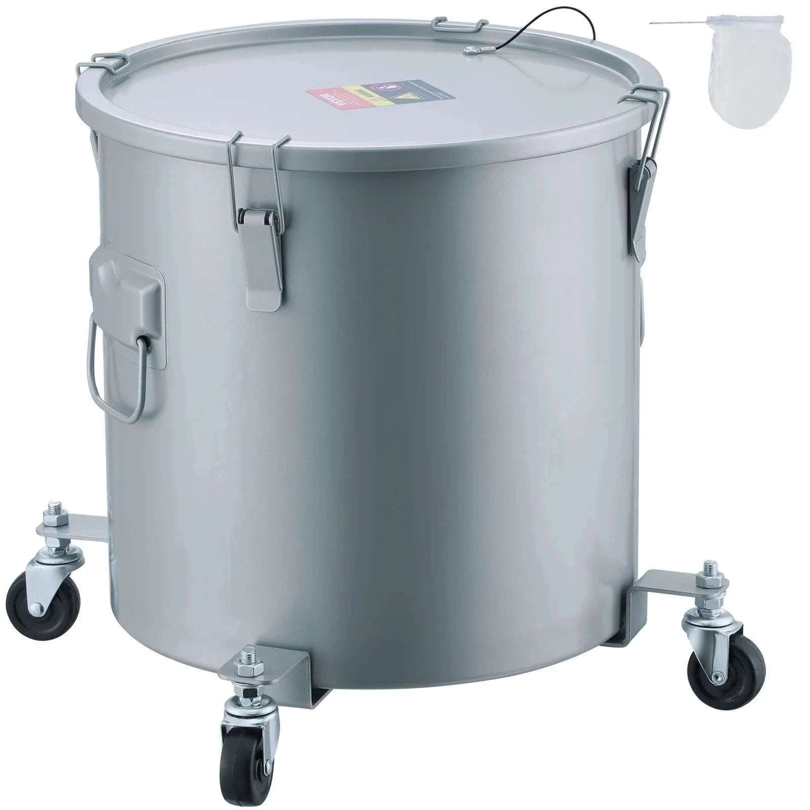 Fryer Grease Bucket with Lid & Casters (8/10/16 Gallon)-10Gallon / spain