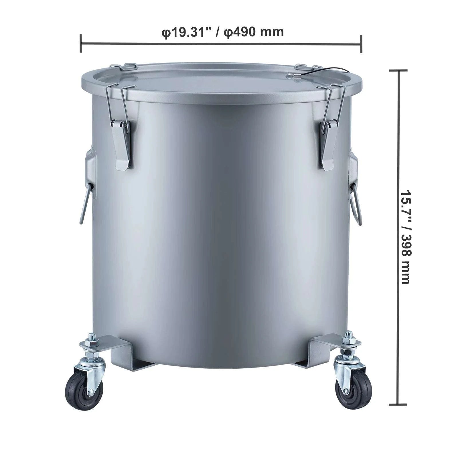 Fryer Grease Bucket with Lid & Casters (8/10/16 Gallon)-10Gallon / spain