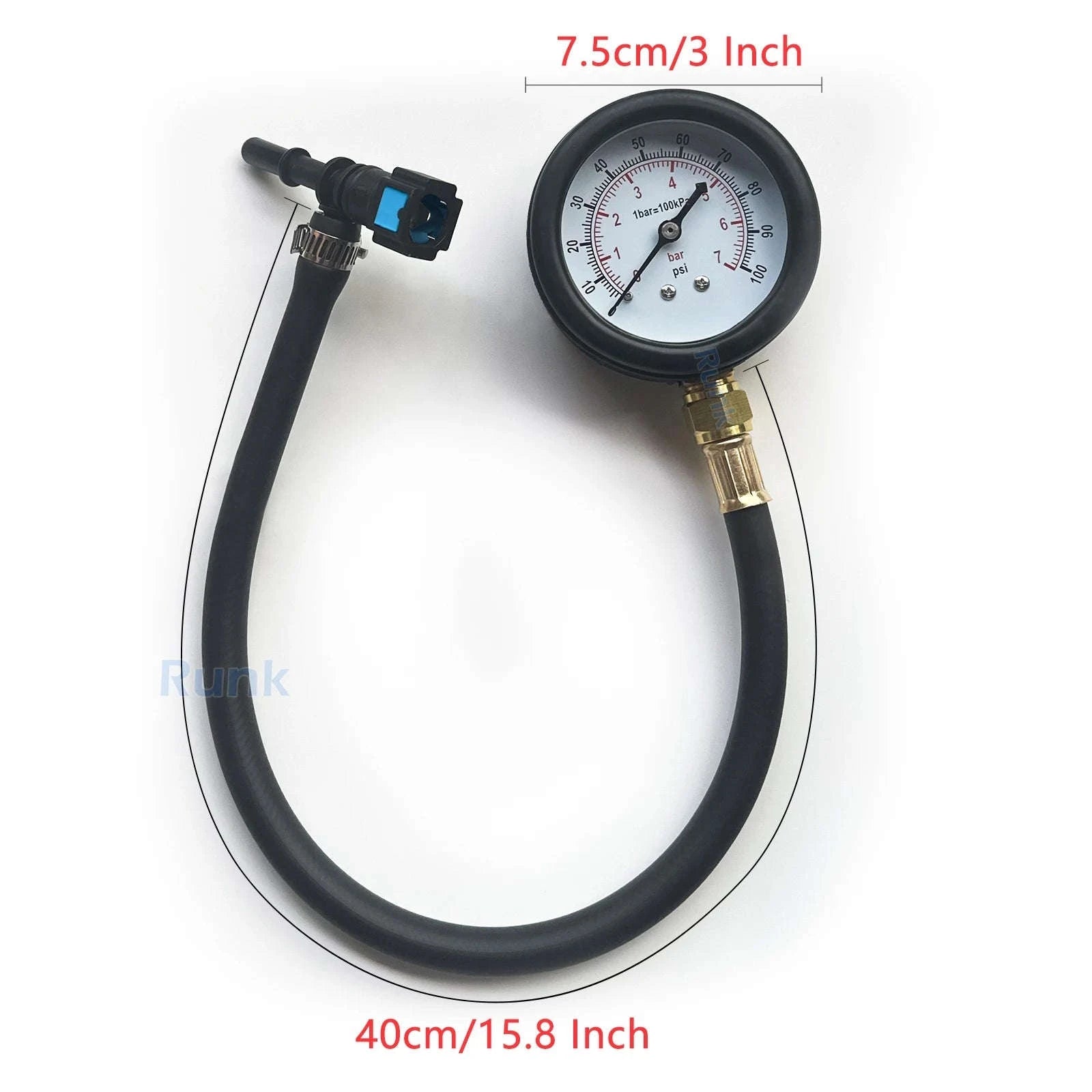 Fuel Pressure Test Kit Gauge-Default Title
