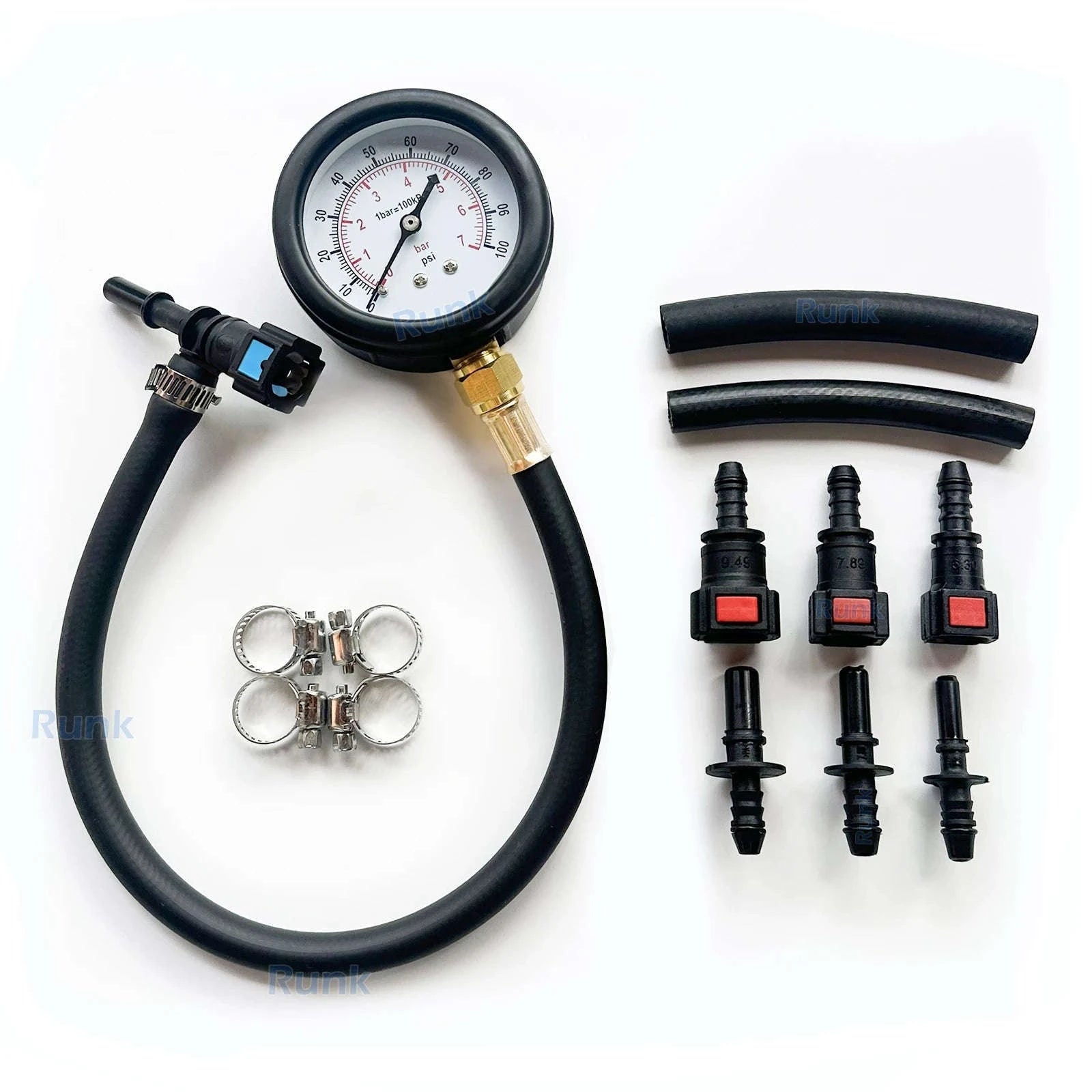 Fuel Pressure Test Kit Gauge-Default Title