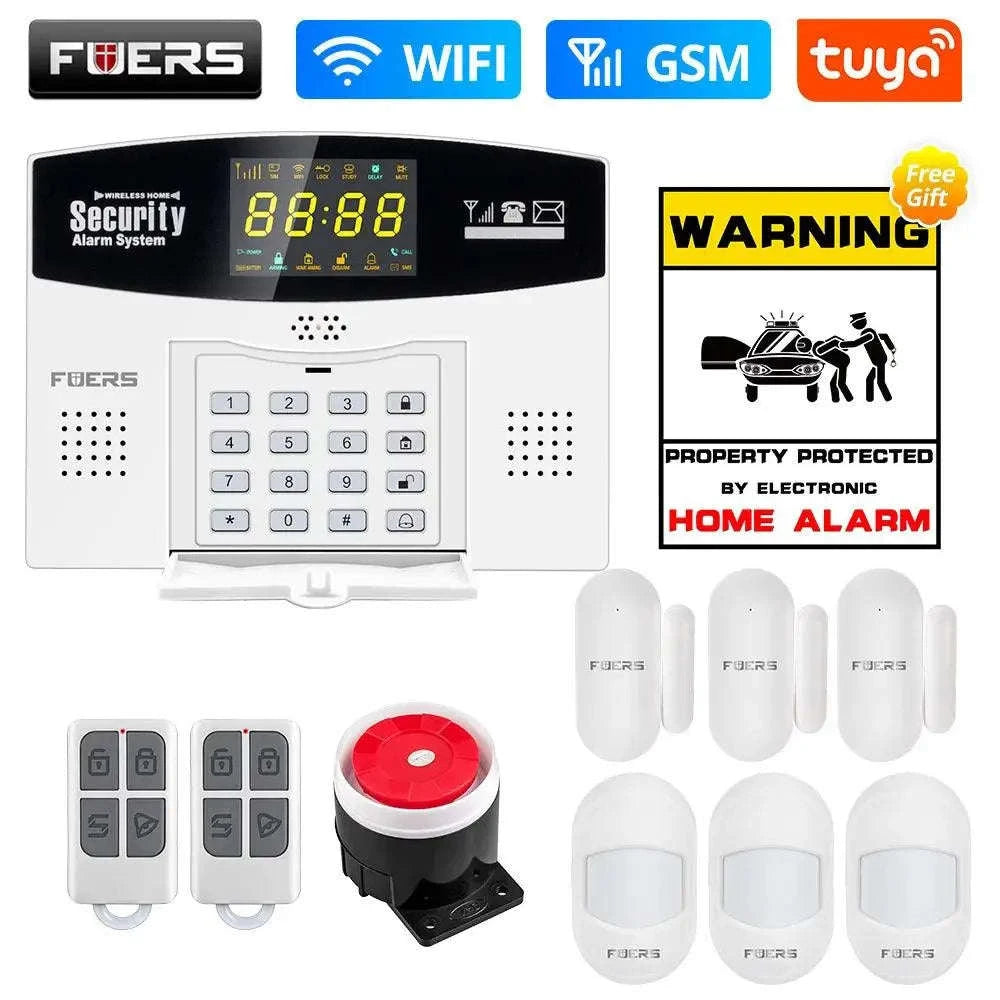 Fuers Tuya Smart Alarm System – WiFi & 4G GSM Home Security Hub-W210 WiFi GSM Kit 1 / CHINA