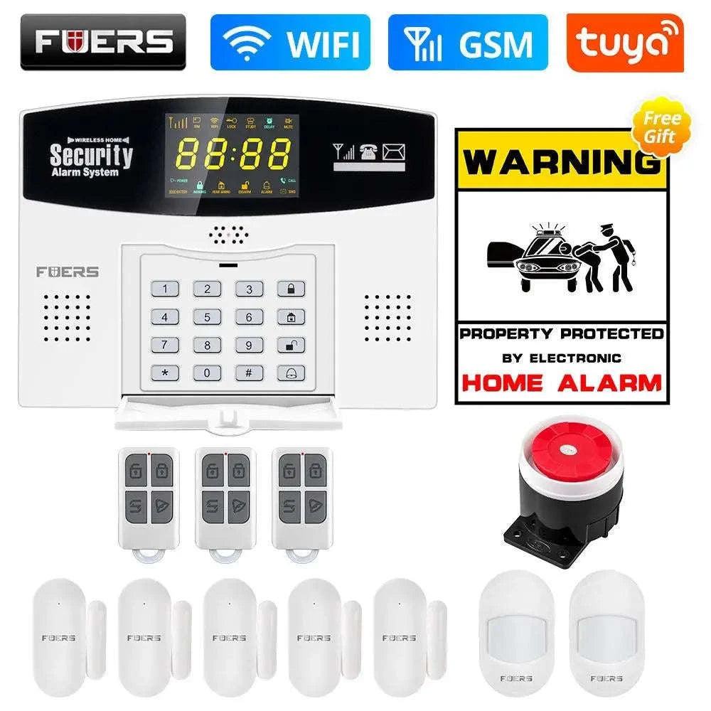 Fuers Tuya Smart Alarm System – WiFi & 4G GSM Home Security Hub-W210 WiFi GSM Kit 1 / CHINA