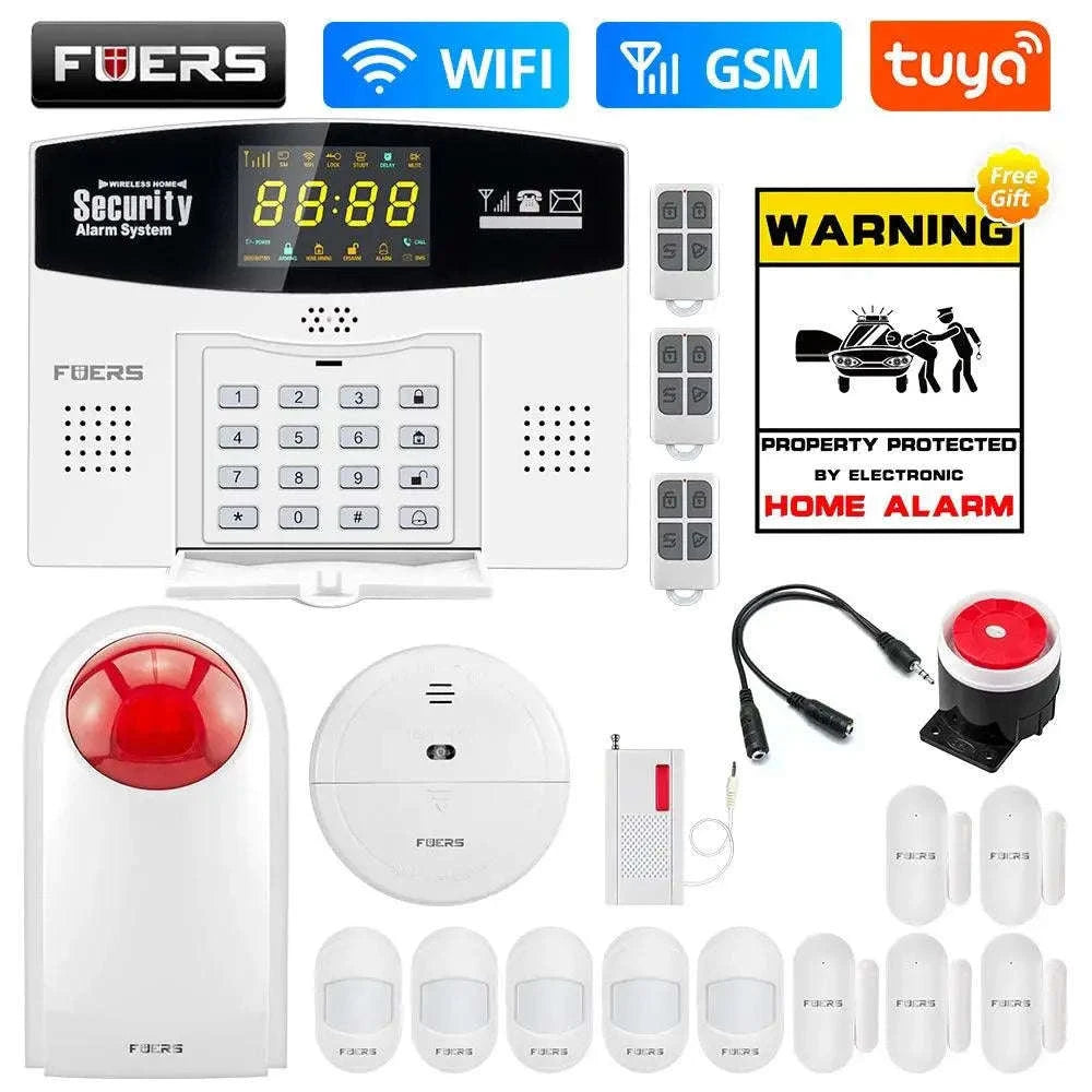 Fuers Tuya Smart Alarm System – WiFi & 4G GSM Home Security Hub-W210 WiFi GSM Kit 1 / CHINA