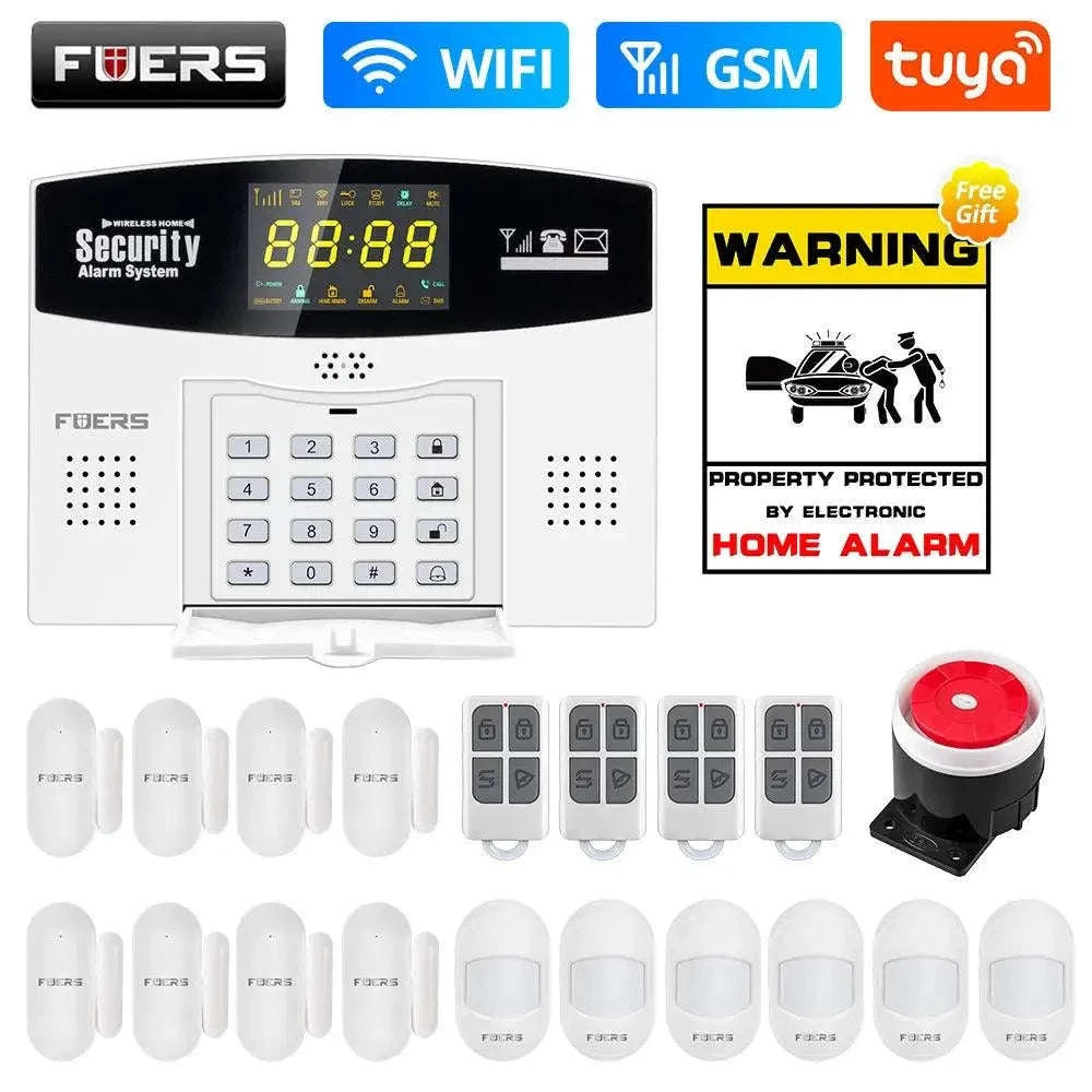 Fuers Tuya Smart Alarm System – WiFi & 4G GSM Home Security Hub-W210 WiFi GSM Kit 1 / CHINA