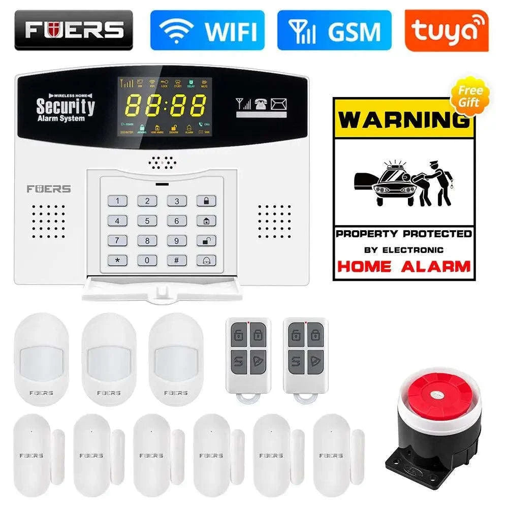 Fuers Tuya Smart Alarm System – WiFi & 4G GSM Home Security Hub-W210 WiFi GSM Kit 1 / CHINA