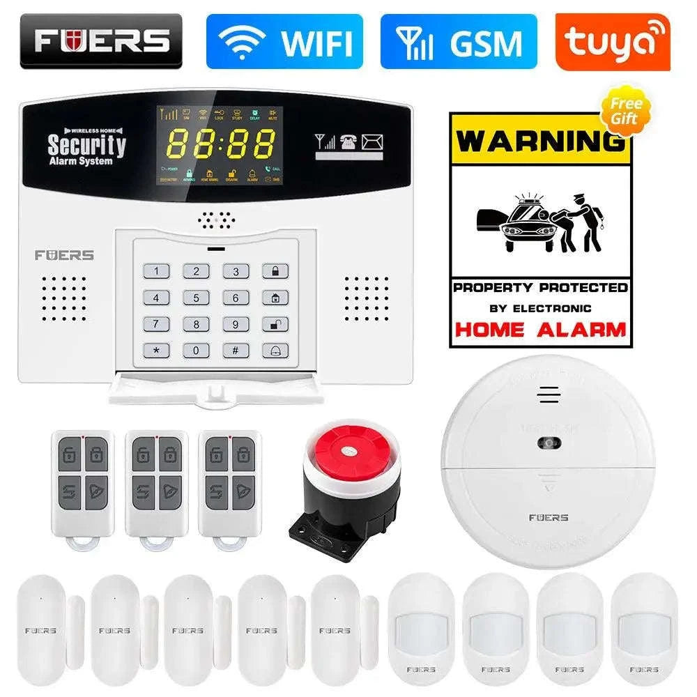 Fuers Tuya Smart Alarm System – WiFi & 4G GSM Home Security Hub-W210 WiFi GSM Kit 1 / CHINA