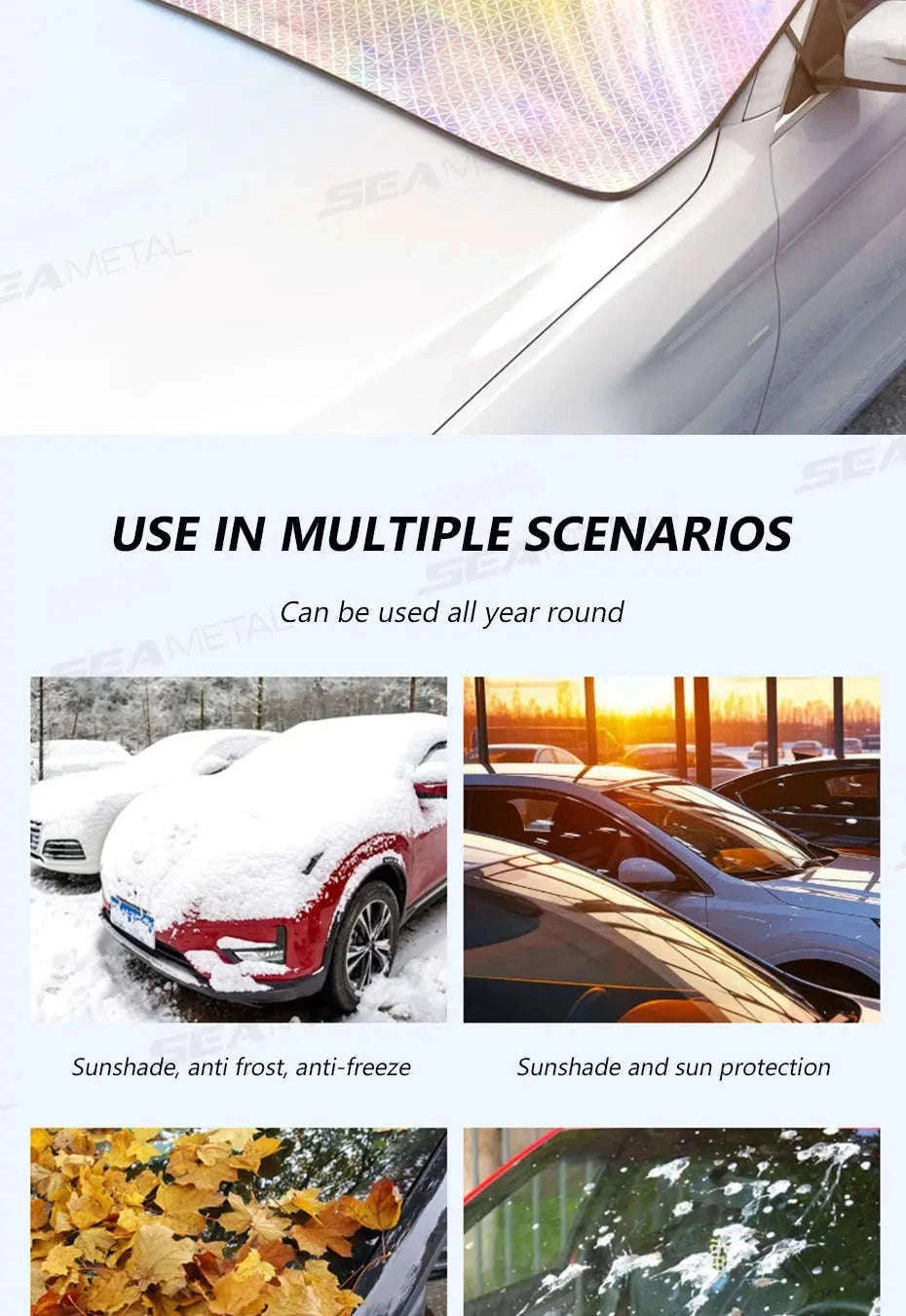 Full-Coverage Car Windshield Sun Shade Cover-1 pc