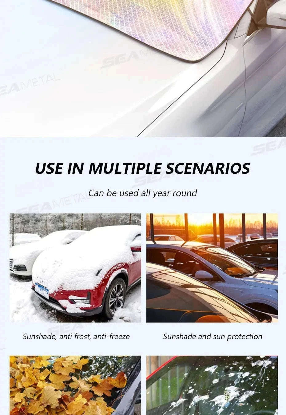 Full-Coverage Car Windshield Sun Shade Cover-1 pc
