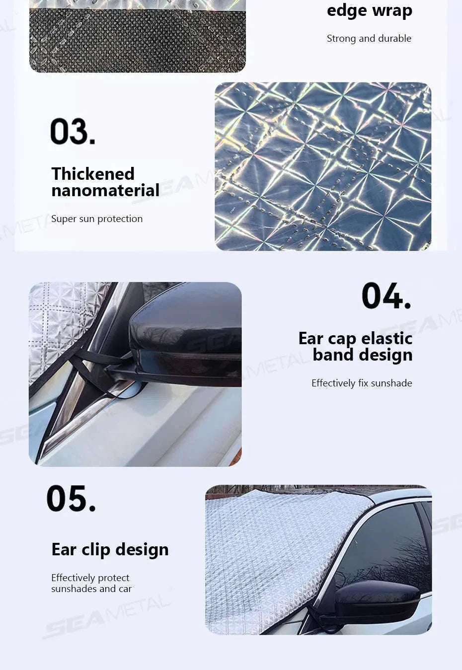 Full-Coverage Car Windshield Sun Shade Cover-1 pc