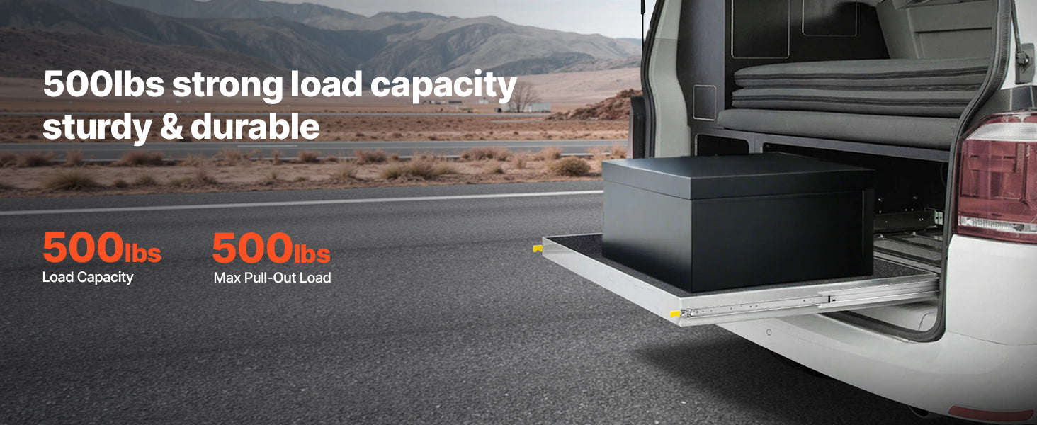 Full Extension Drawer Slides 500 lbs Load Capacity Locking Side Mount Rail-40inch Double Lock / United States