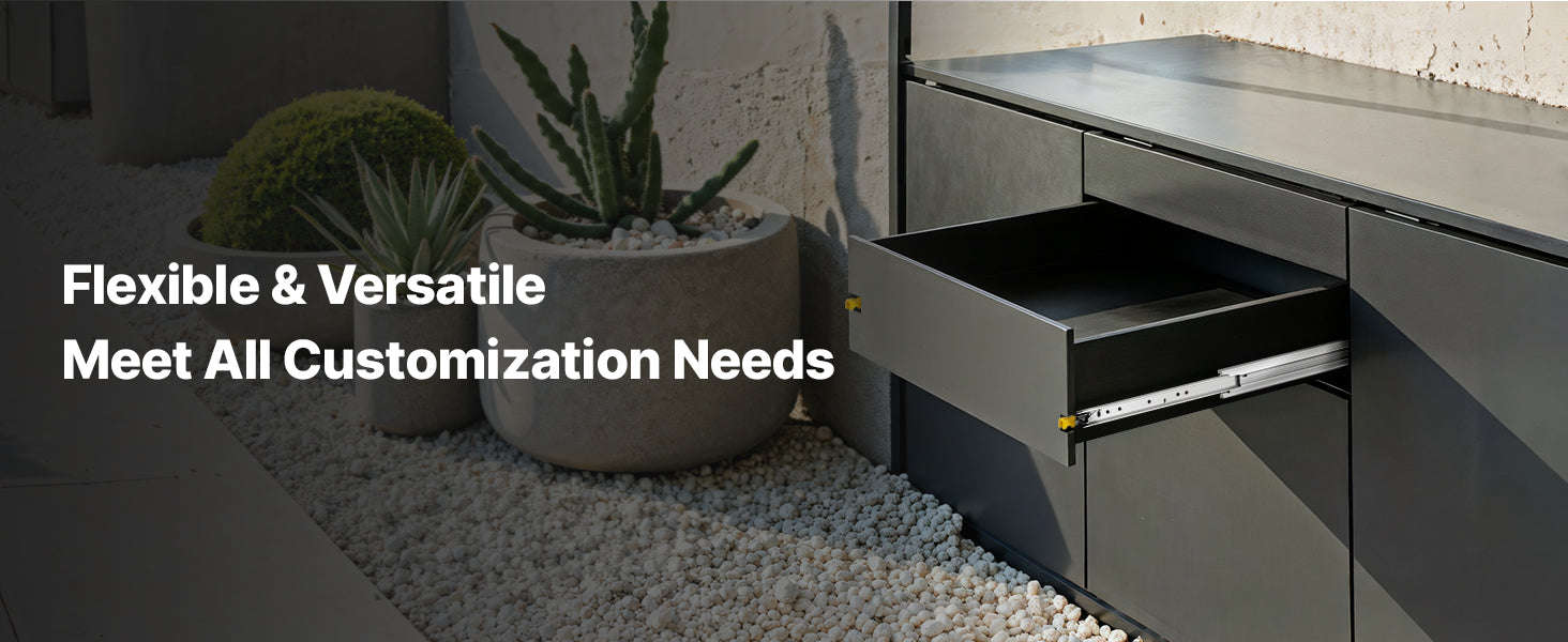 Full Extension Drawer Slides 500 lbs Load Capacity Locking Side Mount Rail-40inch Double Lock / United States