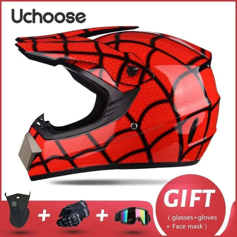 Full Face Motorcycle Helmet DOT ABS Off-Road Downhill Riding-BUFO / XL