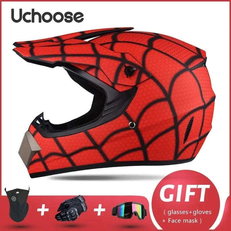 Full Face Motorcycle Helmet DOT ABS Off-Road Downhill Riding-BUFO / XL