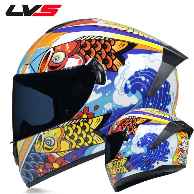 Full Face Motorcycle Helmet for Winter Warmth and Road Protection-12 / XL
