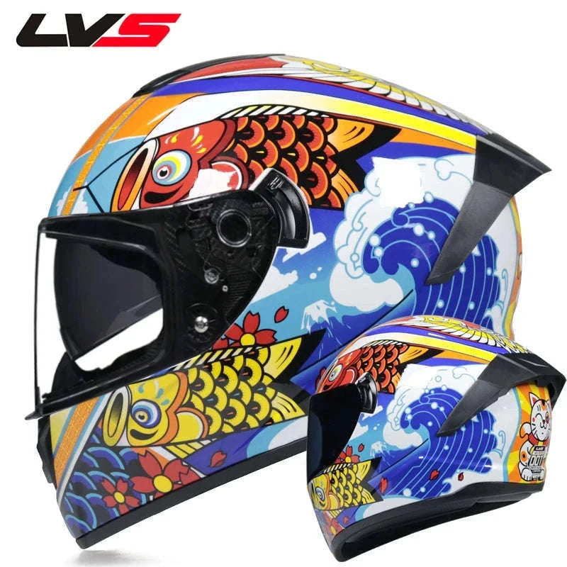 Full Face Motorcycle Helmet for Winter Warmth and Road Protection-12 / XL