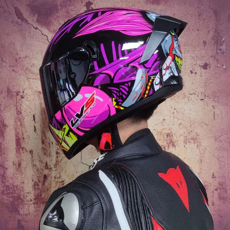 Full Face Motorcycle Helmet with Double Visor – Winter Ready-23 / M