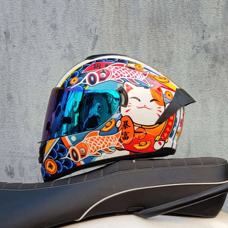 Full Face Motorcycle Helmet with Double Visor – Winter Ready-23 / M