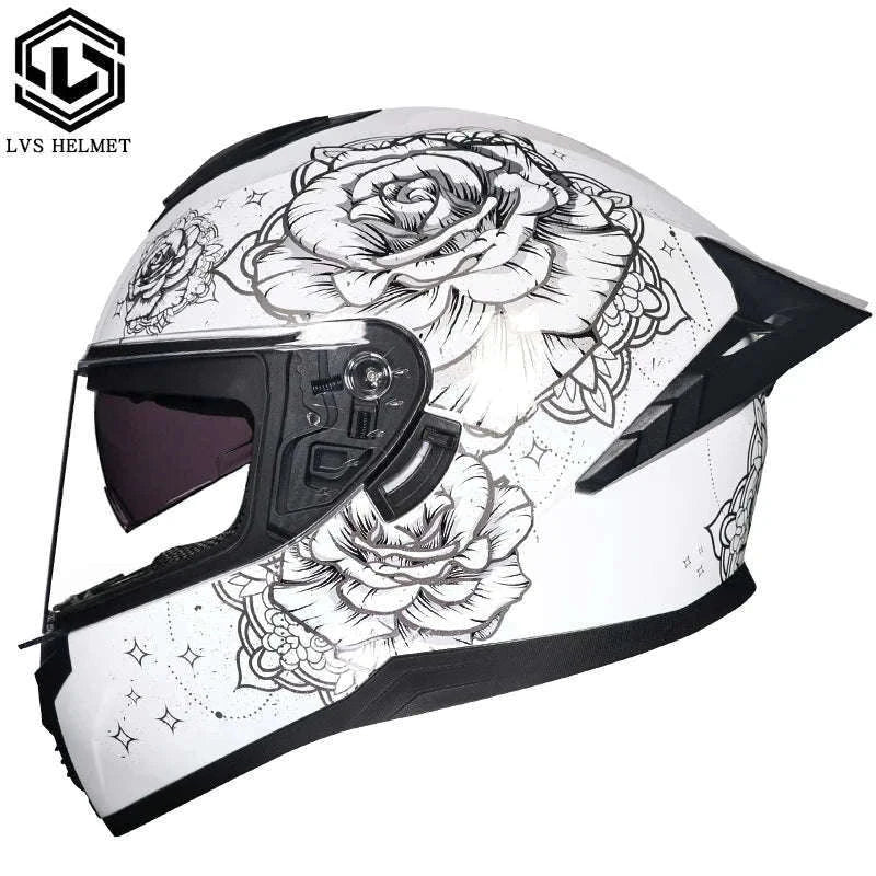 Full Face Motorcycle Helmet with Double Visor – Winter Ready-23 / M