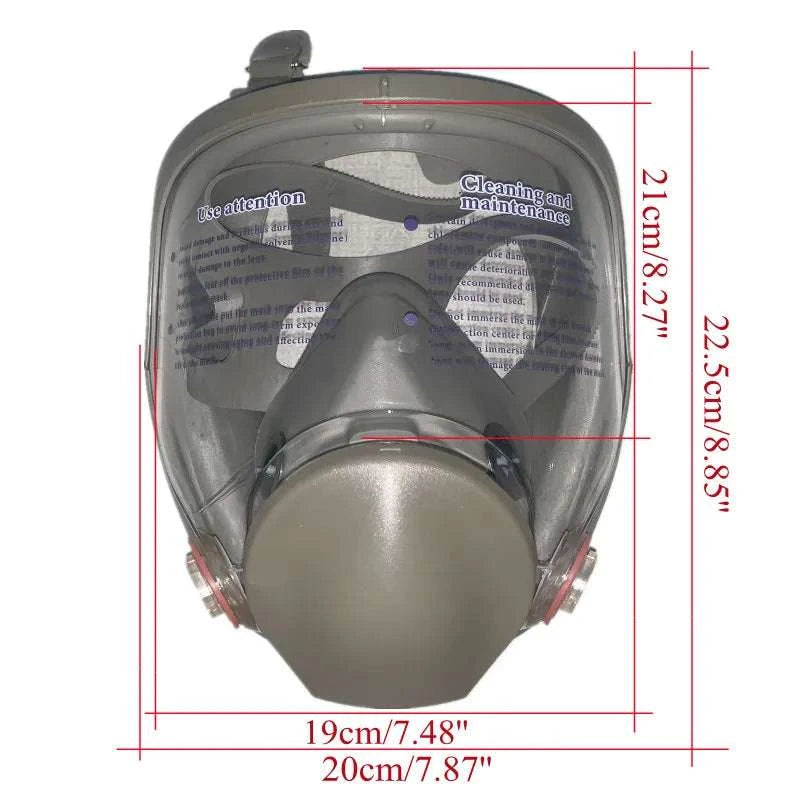 Full Face Respirator Gas Mask 6800 Anti-Fog Safety Protection-3 in 1 Suit