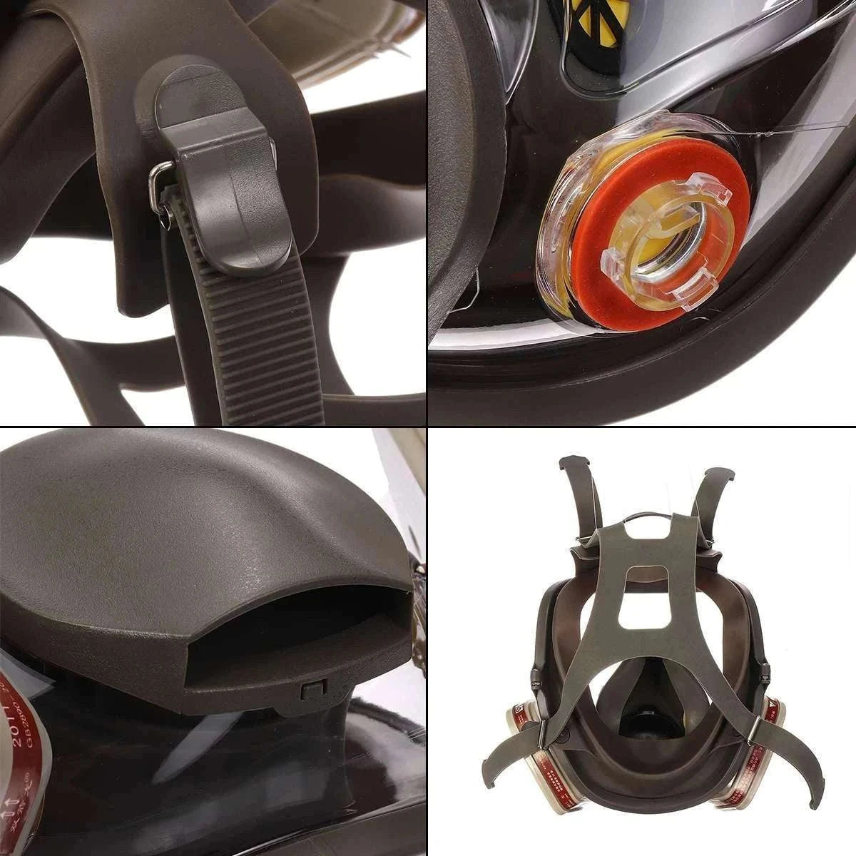 Full Face Respirator Gas Mask 6800 Anti-Fog Safety Protection-3 in 1 Suit