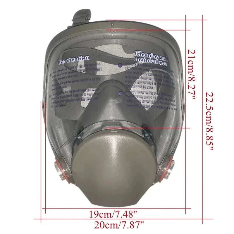 Full Face Respirator Gas Mask 6800 Anti-Fog Safety Protection-3 in 1 Suit