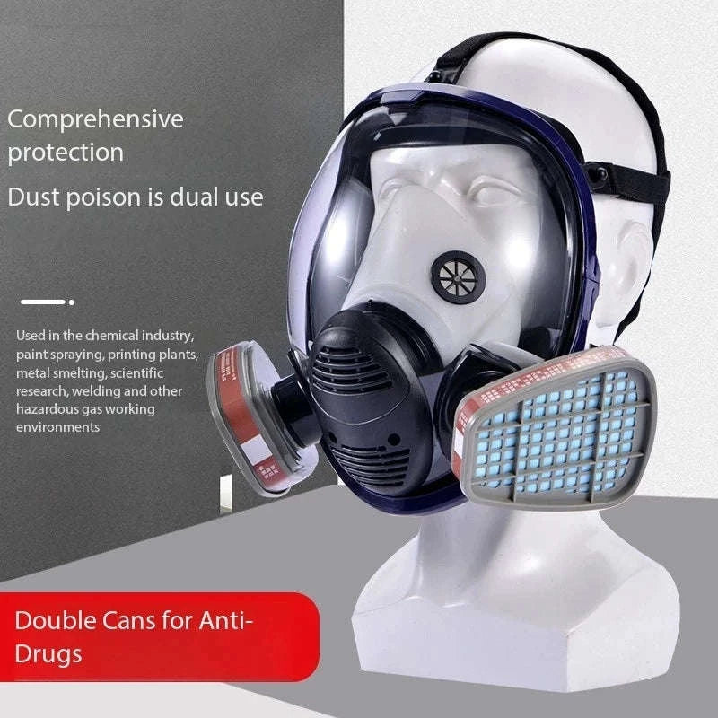 Full Face Respirator Mask Kit 27-in-1 Reusable Safety Protection Set-27in1 / United States
