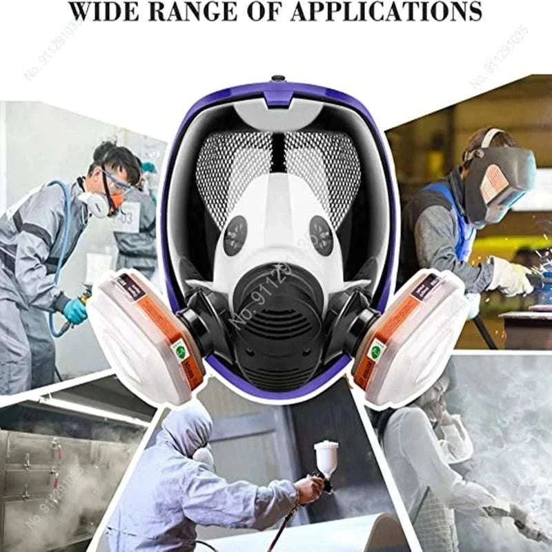 Full Face Respirator Mask Kit 27-in-1 Reusable Safety Protection Set-