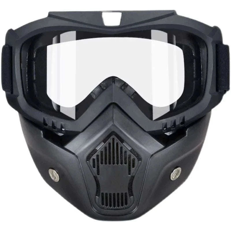 Full-Face Safety Goggles with Anti-Fog Clear Vision Shield-transparency