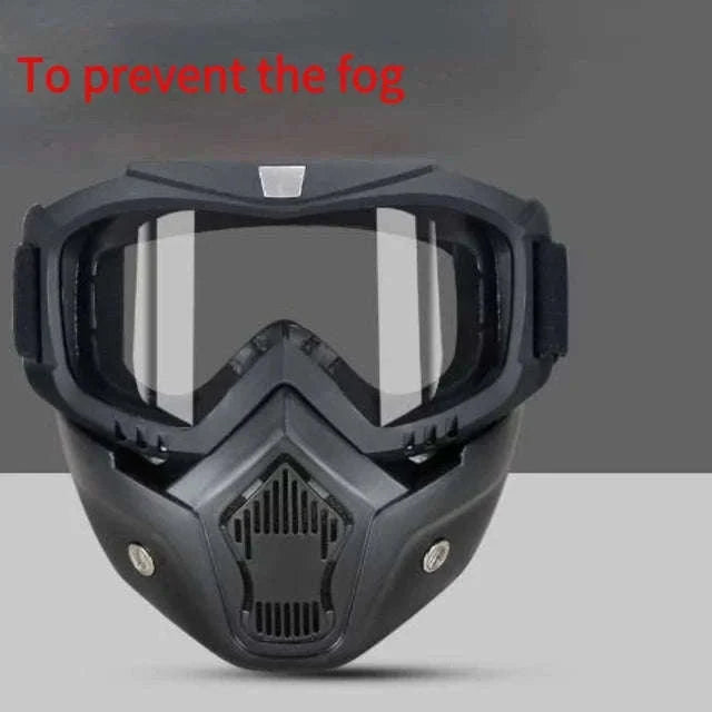 Full-Face Safety Goggles with Anti-Fog Clear Vision Shield-transparency