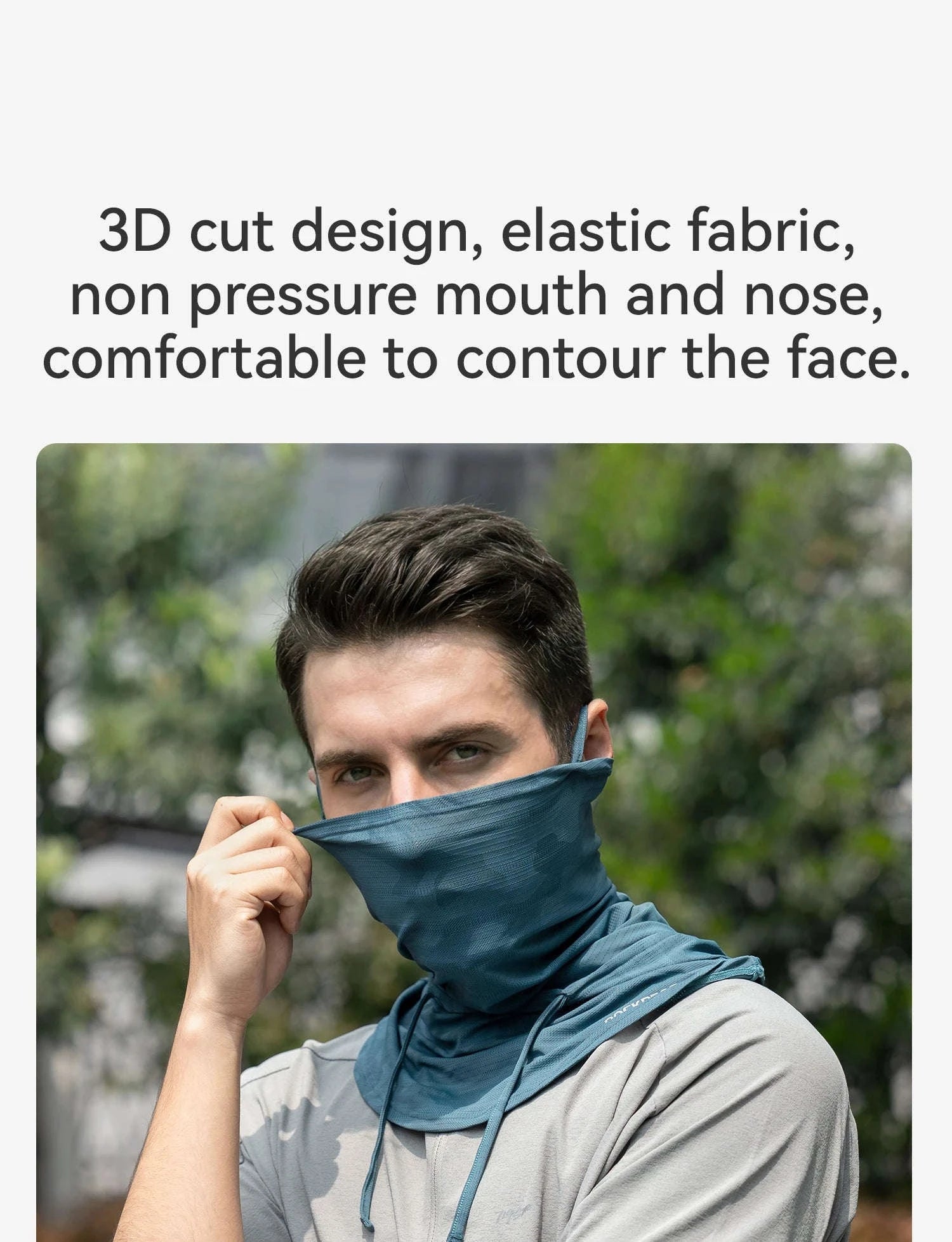 Full Face Sun Protection Hat & Neck Mask Ice Silk Cycling Cover-LF260006-BK / One Size