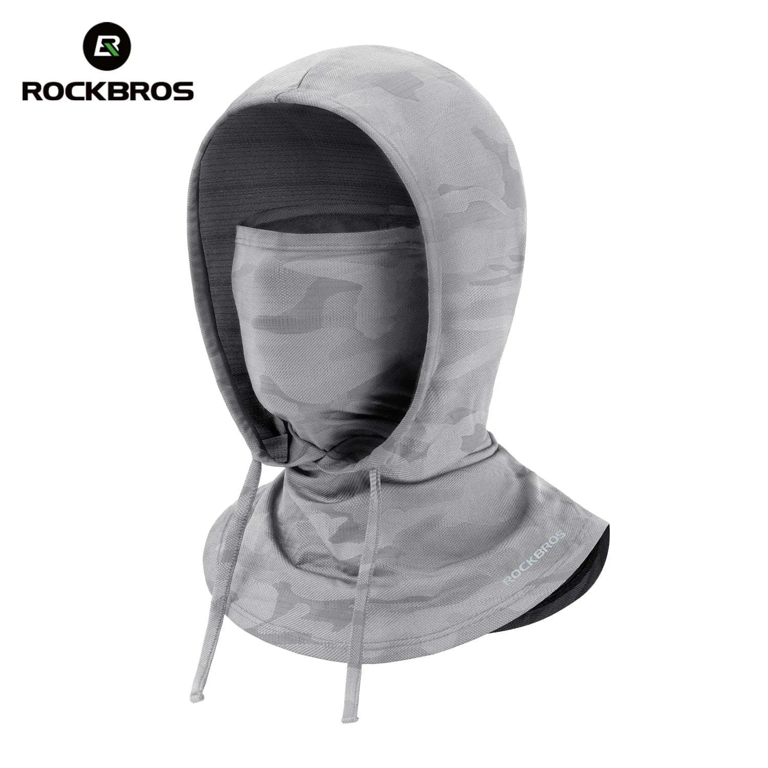 Full Face Sun Protection Hat & Neck Mask Ice Silk Cycling Cover-LF260006-BK / One Size