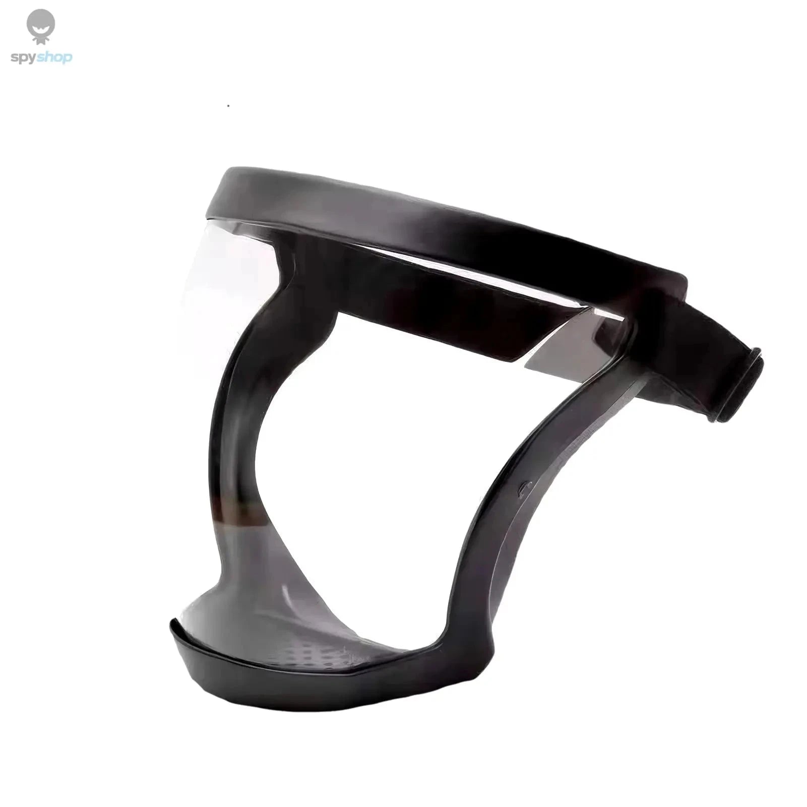 Full-Face Transparent Protection Mask – Clear Coverage, Comfortable Seal, Breathable Protection-black