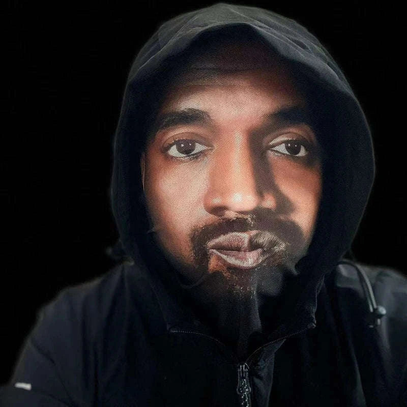 Full Face Visual Mesh Mask for Cosplay and Parties-QST