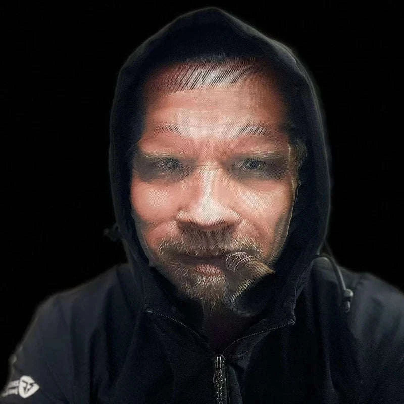 Full Face Visual Mesh Mask for Cosplay and Parties-QST