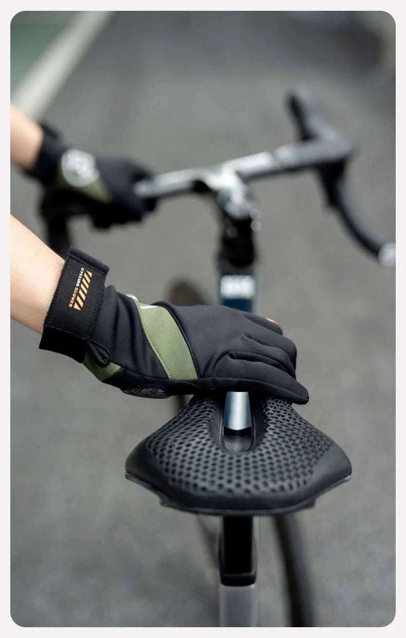 Full Finger Cycling Gloves Touchscreen Windproof Spring Autumn-S379 / XL