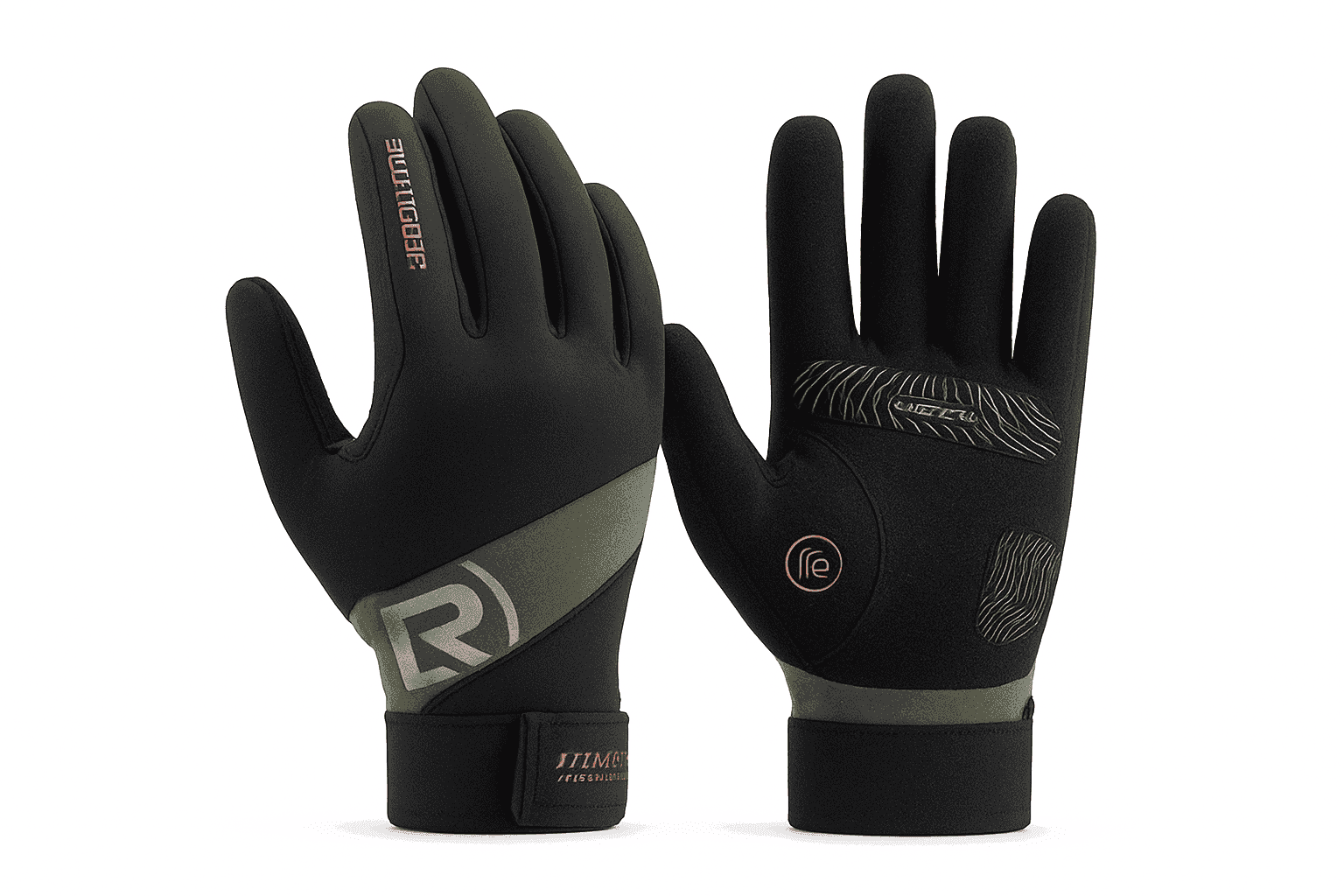 Full Finger Cycling Gloves Touchscreen Windproof Spring Autumn-S379 / XL