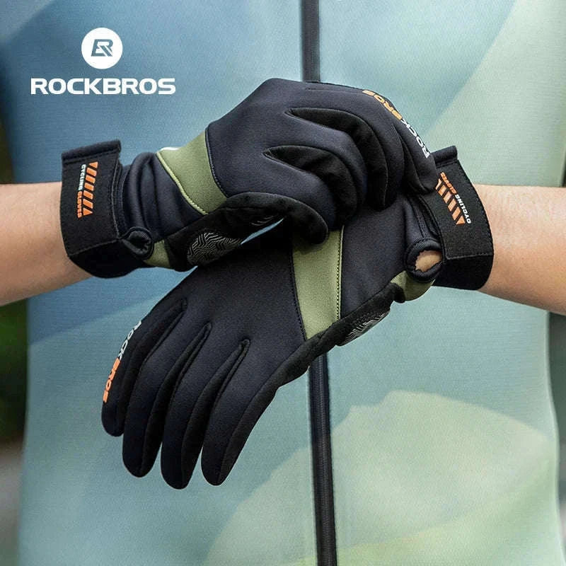 Full Finger Cycling Gloves Touchscreen Windproof Spring Autumn-S379 / XL