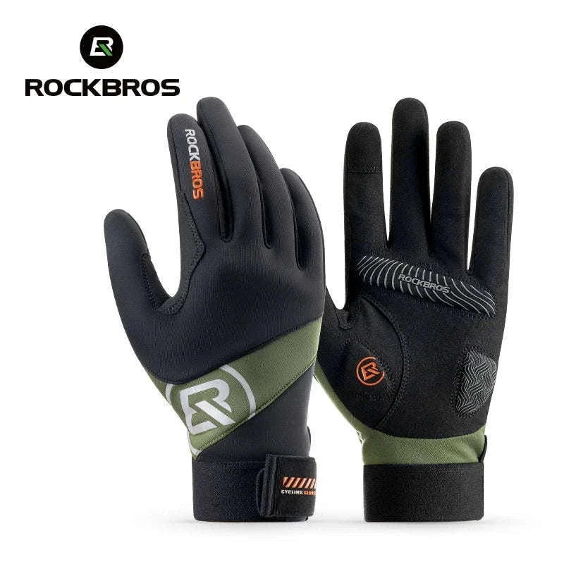 Full Finger Cycling Gloves Touchscreen Windproof Spring Autumn-S379 / XL