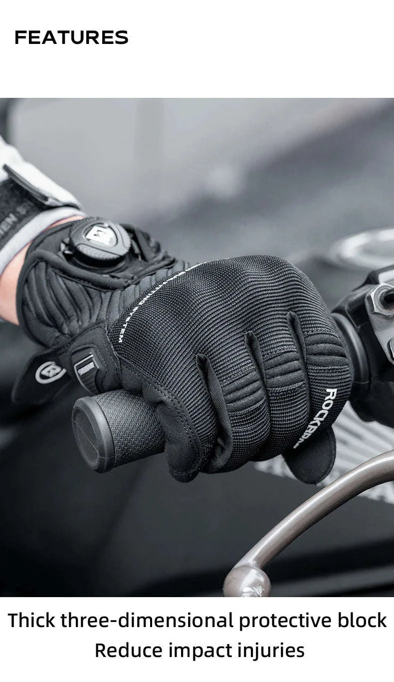 Full Finger Cycling Gloves with Shock-Absorbing Palm Pad-MT017 / L
