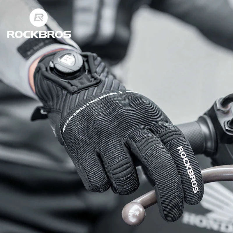 Full Finger Cycling Gloves with Shock-Absorbing Palm Pad-MT017 / L