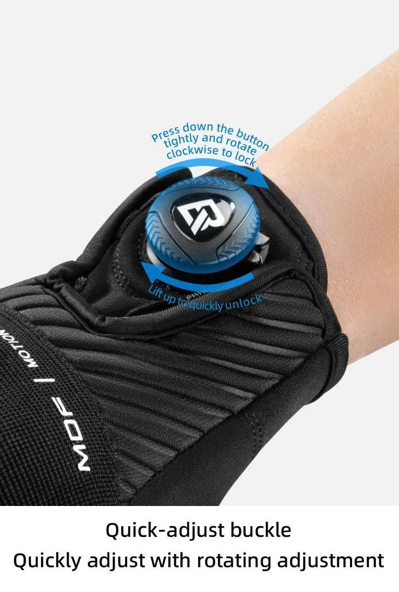 Full Finger Cycling Gloves with Shock-Absorbing Palm Pad-MT017 / L